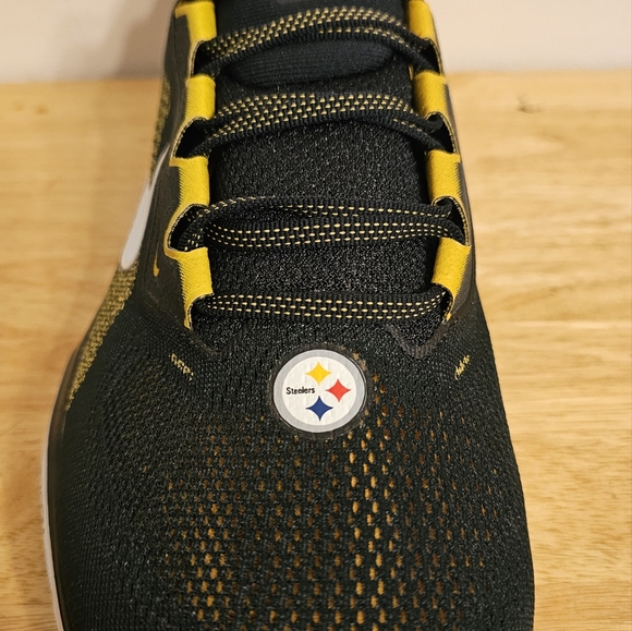 Size 12 Nike Air Zoom Pegasus 41 NFL Pittsburgh Steelers Black Mens FZ5097-001 - Picture 7 of 16